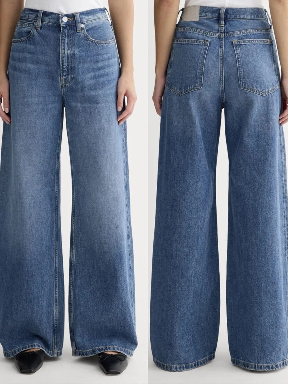 EVERLANE The OG Baggy Jean Jeans Blue Organic Cotton Denim Relaxed Pants